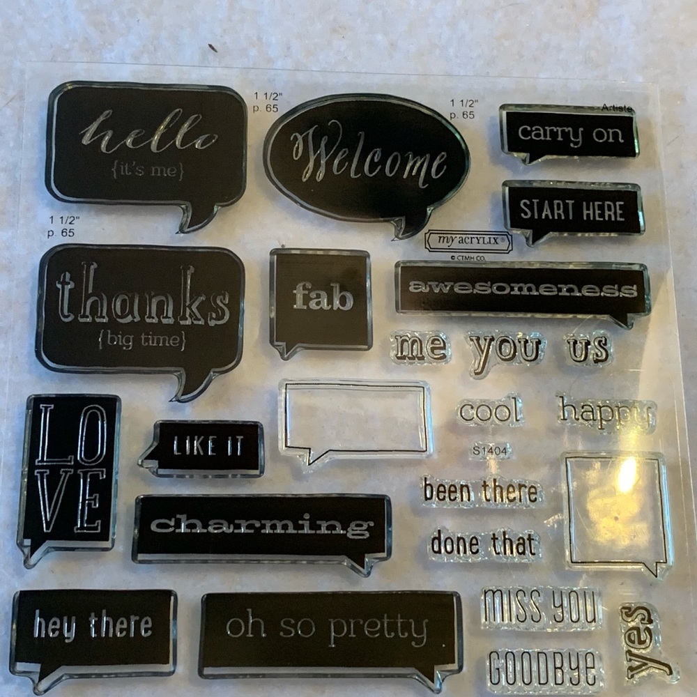 Close to my heart Balloon Talk stamps
